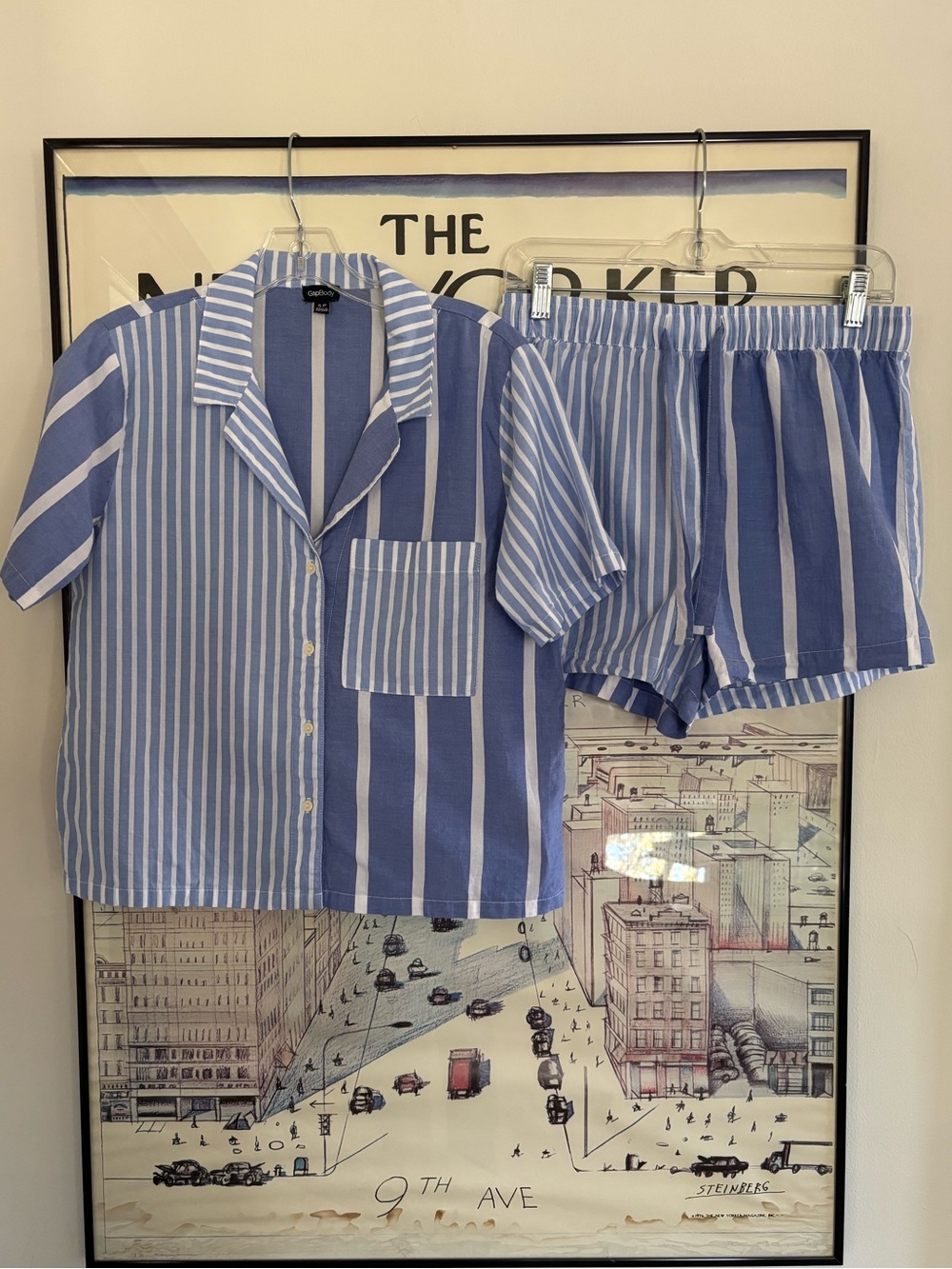 Gap Body short Pj’s set  in mixed stripes size Small